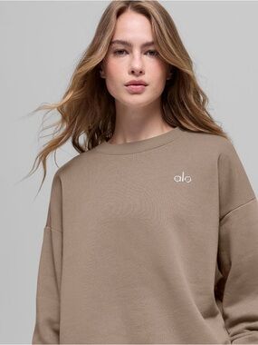 ALO Acoolade Gravel Crewneck Sweatshirt